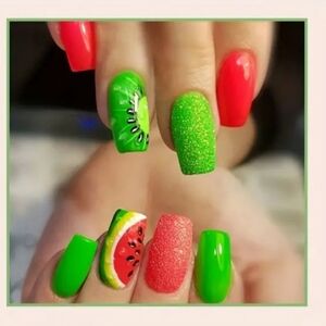 🎉HP🎉 watermelon press on nails
